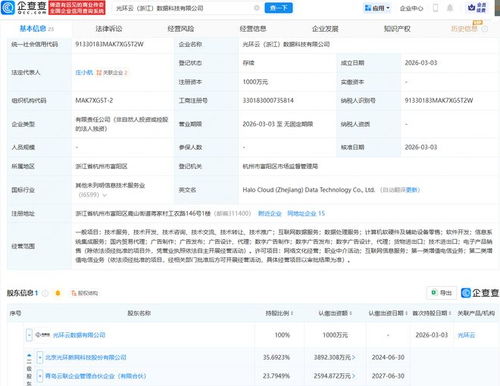 光環新網旗下公司布局數據科技新賽道，成立專業數據處理服務企業